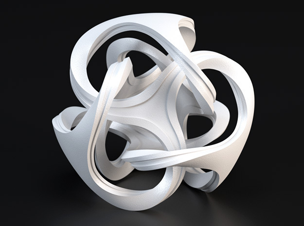 Ora Sculpture 10cm in White Processed Versatile Plastic