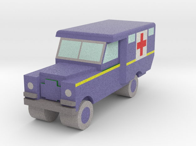 1/152 Land Rover S2 Ambulance x1 - RAF Blue in Full Color Sandstone