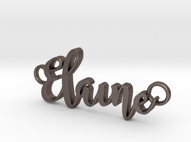 Elaine in Polished Bronzed Silver Steel