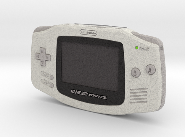 1:6 Nintendo Game Boy Advance (Arctic) in Full Color Sandstone