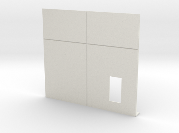 Personnel Door; Right Side in White Natural Versatile Plastic