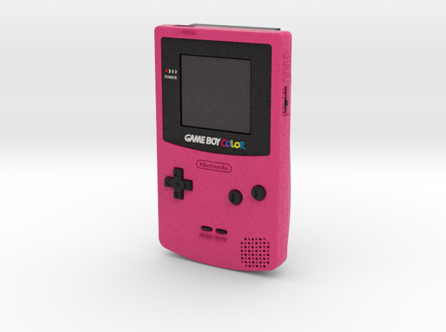 1:6 Nintendo Game Boy Color (Berry) in Full Color Sandstone