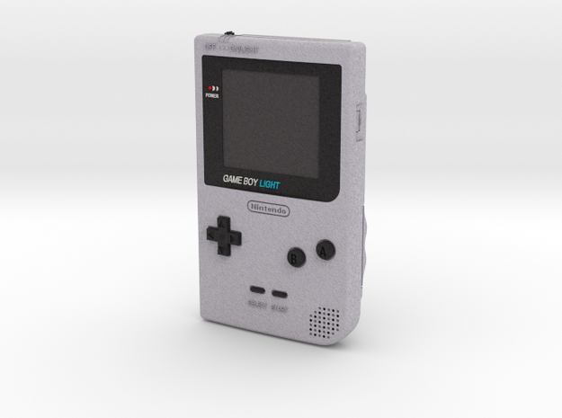 1:6 Nintendo Gameboy Light (Silver) in Full Color Sandstone