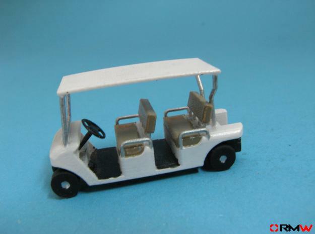 HO/1:87 Buggy, 2 seating rows, kit in Tan Fine Detail Plastic