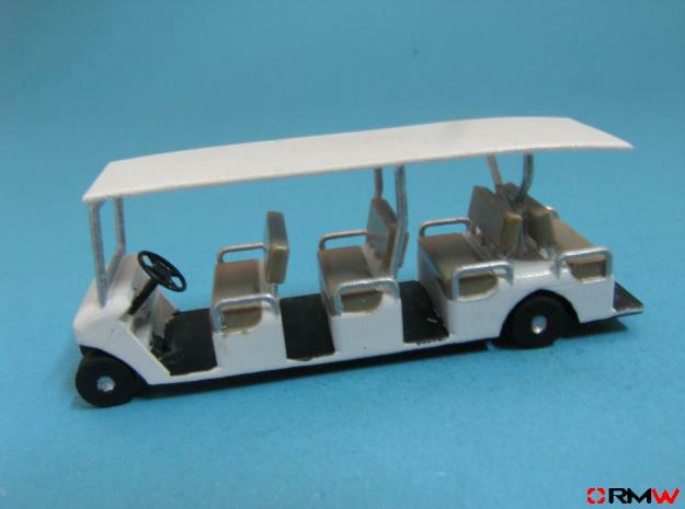 HO/1:87 Buggy 4 seating rows, kit in Tan Fine Detail Plastic