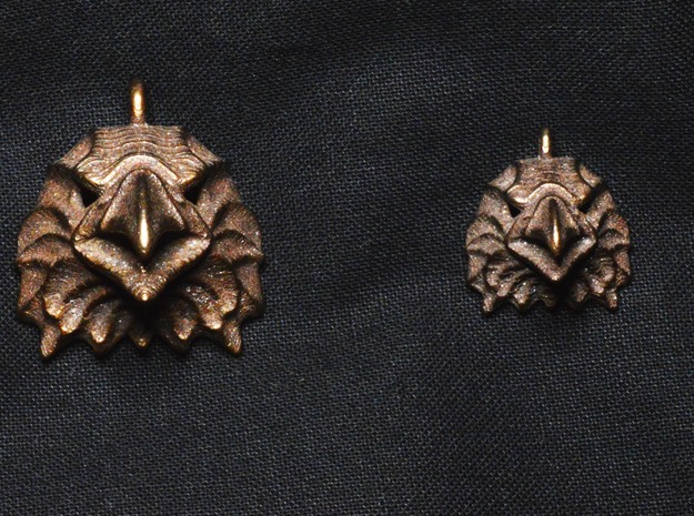 Eagle Pendant in Polished Bronze Steel