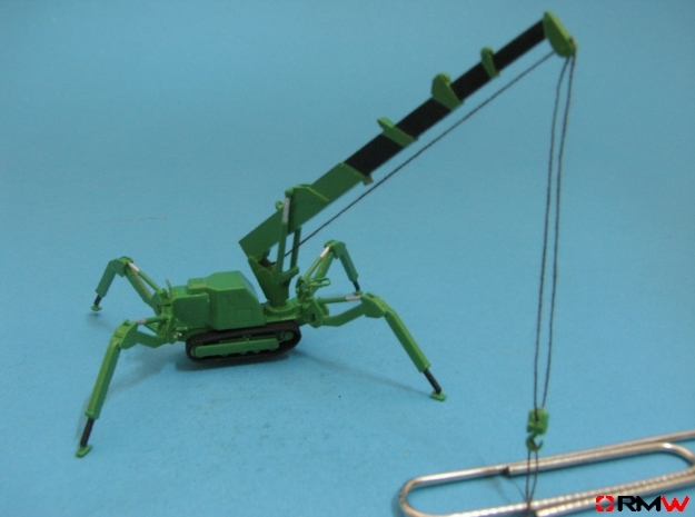 HO/1:87 Mini Crawler Crane Set C kit in Tan Fine Detail Plastic