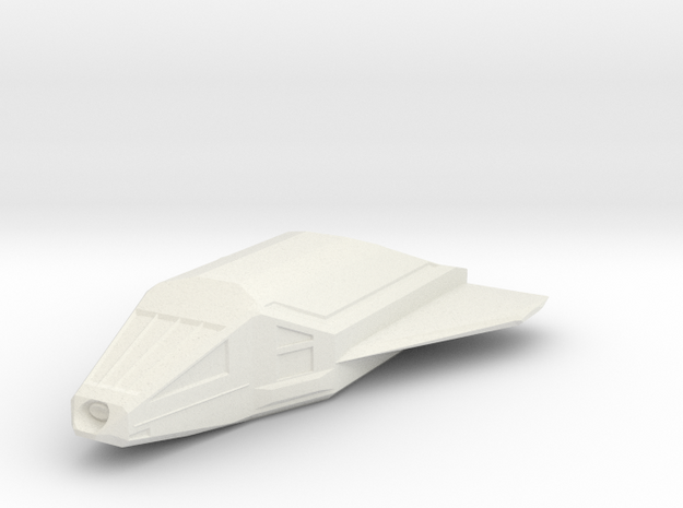 Omega-Class Shuttlecraft in White Natural Versatile Plastic