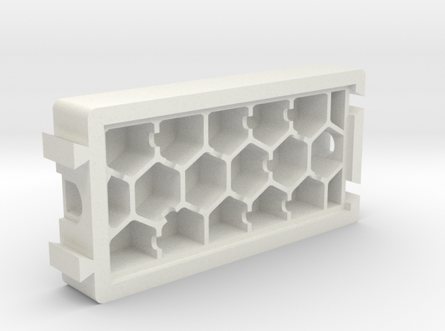 HoneyComb Module in White Natural Versatile Plastic
