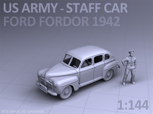 American Staff Car 1942 in Smooth Fine Detail Plastic