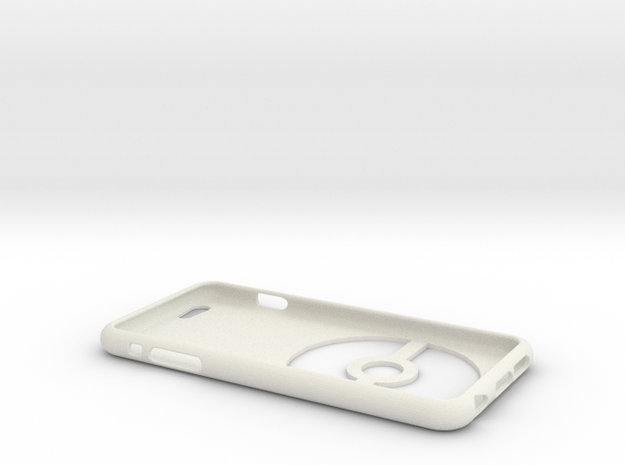 Iphone 6S/6 Plus Pokeball Case in White Natural Versatile Plastic