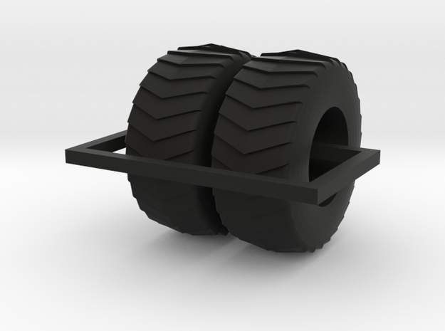 1/64 24.5 Puller 2000 pair of tires in Black Natural Versatile Plastic