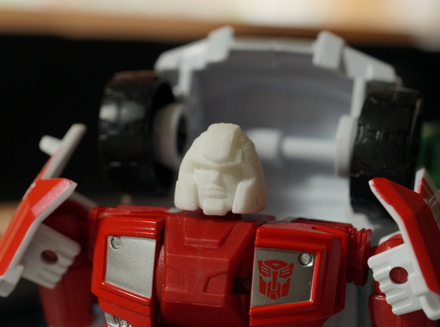 Little Heracles' Head for Combiner Wars Trucks in Tan Fine Detail Plastic