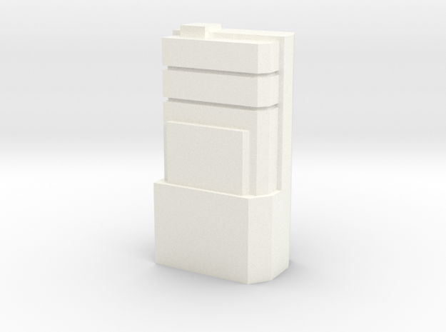 Custom Monopoly Hotel Version 3 (3cm tall) in White Processed Versatile Plastic