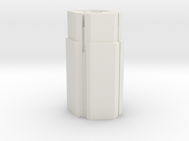 Custom Monopoly Hotel Version 5 (3cm tall) in White Natural Versatile Plastic