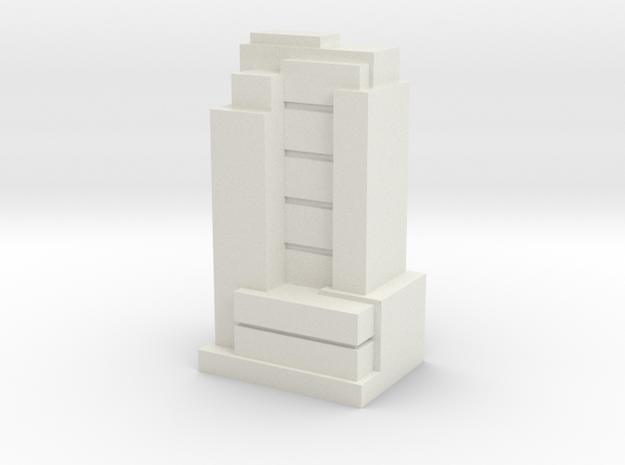Custom Monopoly Hotel Version 8 (3cm tall) in White Natural Versatile Plastic