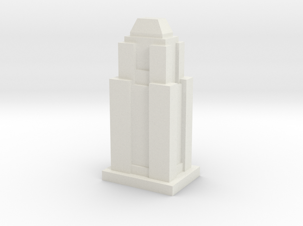 Custom Monopoly Hotel Version 9 (3cm tall) in White Natural Versatile Plastic