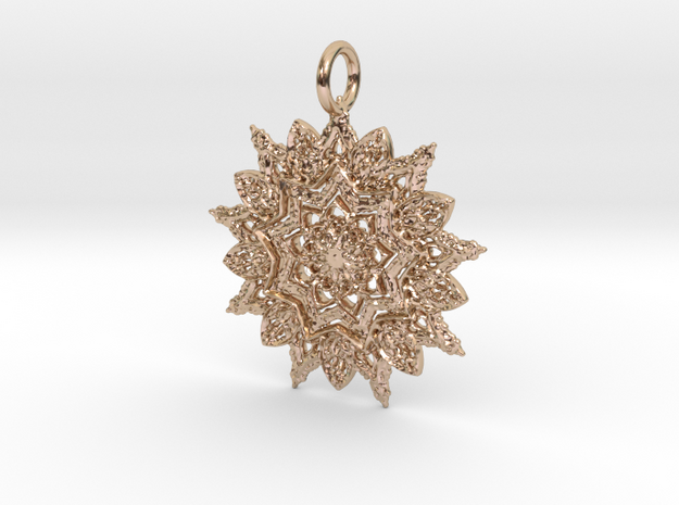Shine Pendant in 14k Rose Gold Plated Brass