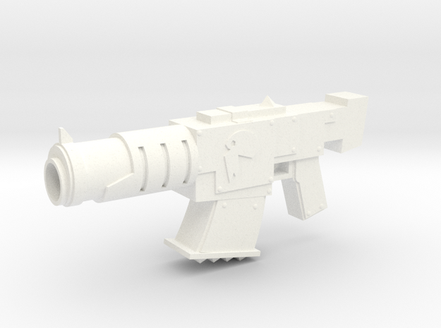 Ork Shoota in White Processed Versatile Plastic