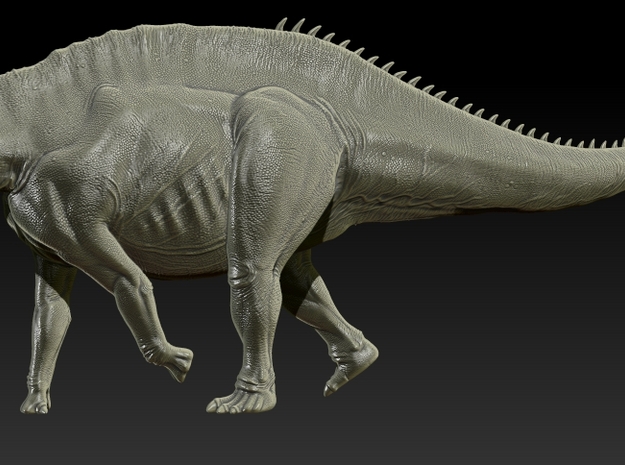 1/72 - Amargasaurus Walking Neck Down in Smooth Fine Detail Plastic