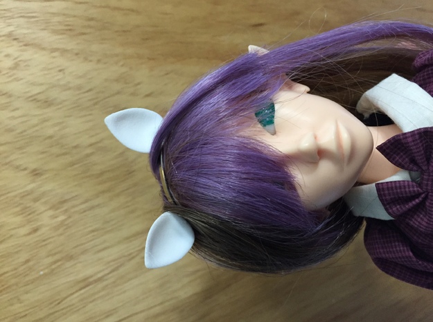 Animal Ears: Doll Mini 1/6 in White Natural Versatile Plastic