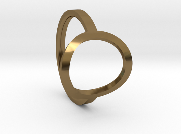 Simple Ring 111b7 in Polished Bronze