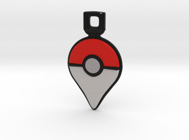 Pokemon GO - Logo Pendant/Necklace/Keychain in Full Color Sandstone
