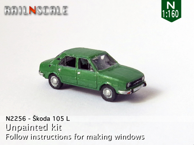 Skoda 105 L (N 1:160) in Tan Fine Detail Plastic