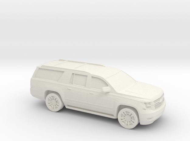 1/100 2015 Chevrolet Suburban in White Natural Versatile Plastic
