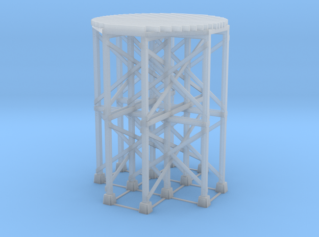 HO-Scale SP Wooden Water Tower Base (Tall) in Smooth Fine Detail Plastic