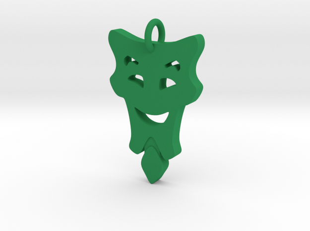 Sliske Pendant in Green Processed Versatile Plastic