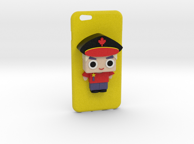 Iphone 6 Case (Cute policemen) in Full Color Sandstone