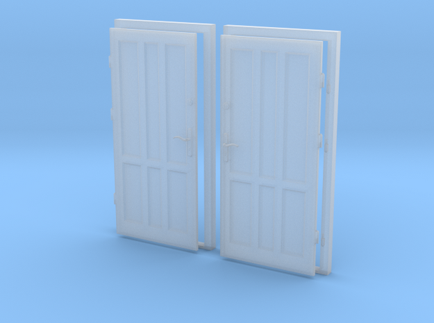 0 scale 1:43 doors ( 2pcs set)  in Tan Fine Detail Plastic