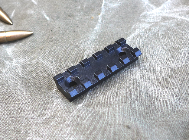 5 slot Keymod Picatinny rail in Black Natural Versatile Plastic