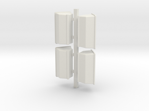 4 Fert Boxes in White Natural Versatile Plastic