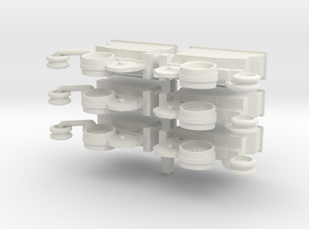 6 Row Deutz Units in White Natural Versatile Plastic
