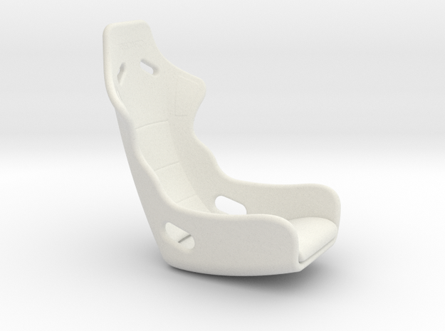 Recaro Seat 1/12 in White Natural Versatile Plastic