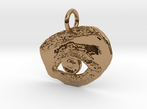 EyeKnow Pendant in Polished Brass
