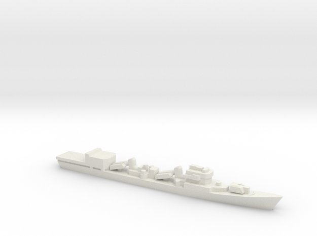  Type 051D Destroyer w/ Helo Hanger, 1/3000 in White Natural Versatile Plastic