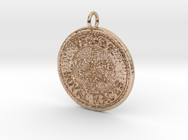 VFA-27 Pendant in 14k Rose Gold Plated Brass