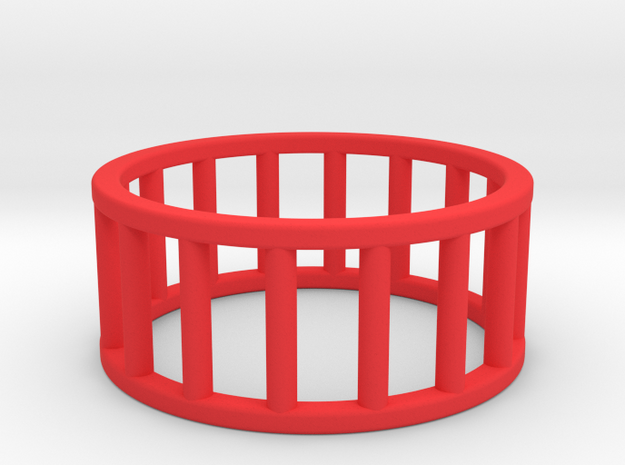 Albaro Ring- Size- 10 in Red Processed Versatile Plastic