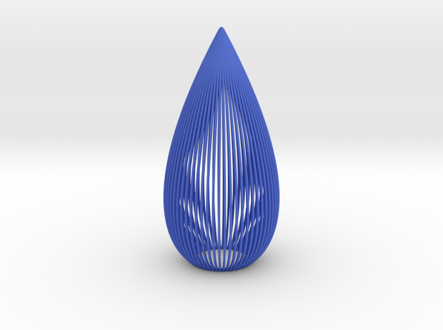 Tear Candle Light in Blue Processed Versatile Plastic