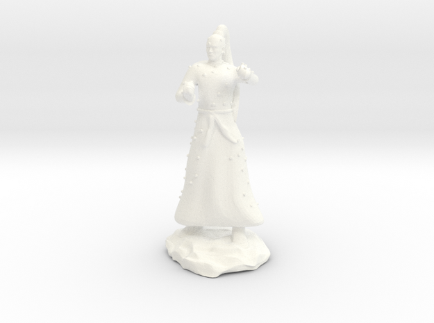 D&D Unarmed Bladeling Monk Mini in White Processed Versatile Plastic