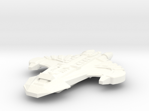 The Spartan • Battle Cruiser in White Processed Versatile Plastic