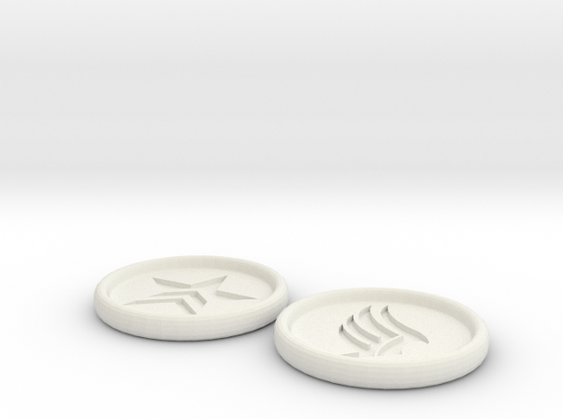 Renegade Paragon Buttons 3 inch in White Natural Versatile Plastic