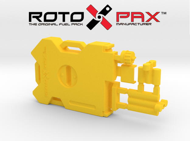 AJ10043 RotopaX 2 Gallon Fuel Pack - YELLOW in Yellow Processed Versatile Plastic