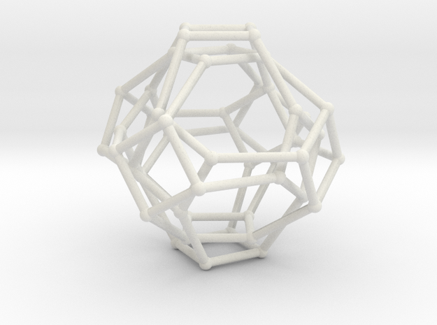 Cayley Graph of the 1x2x3 (octahedron) in White Natural Versatile Plastic