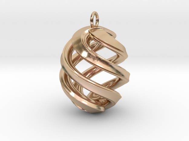 Conspire Pendant in 14k Rose Gold Plated Brass