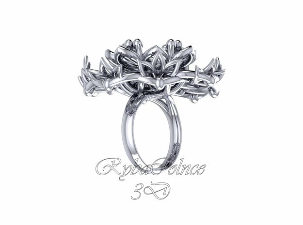 Ring / size 10 HK / 5 US (16.1 mm) in Polished Silver
