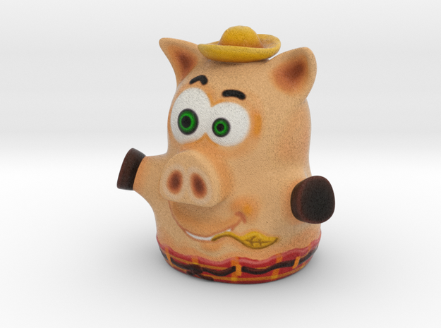 Three Little Pigs Puppet 003 in Full Color Sandstone